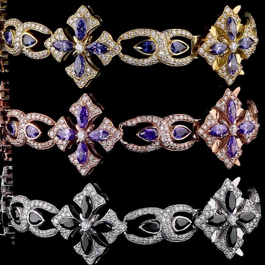 Moissanite Diamond Marquise Pear Bracelet