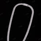 10mm Two Row Curve 925 Sterling Silver Moissanite Chain