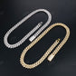 12mm 2row Square 925 Sterling Moissanite Chain