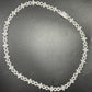 12mm Sterling Silver Moissanite Cross Baguette Infinity Chain