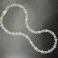 12mm Sterling Silver Moissanite Cross Baguette Infinity Chain