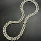 12mm 925 Sterling Silver Moissanite H Link Chain