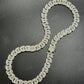 12mm 925 Sterling Silver Moissanite H Link Chain