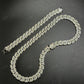 12mm 925 Sterling Silver Moissanite H Link Chain