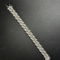 12mm 925 Sterling Silver Moissanite H Link Chain