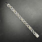 12mm Sterling Silver Moissanite Infinity Flower Chain