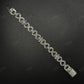 12mm Sterling Silver Moissanite Infinity Flower Chain