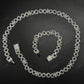 12mm Sterling Silver Moissanite Infinity Flower Chain