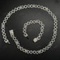 12mm Sterling Silver Moissanite Infinity Flower Chain