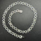 12mm Sterling Silver Moissanite Infinity Flower Chain