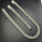 14mm Arc Middle Baguette 925 Sterling Silver Moissanite Chain