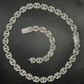 14mm 925 Sterling Silver Moissanite Gucci Link