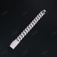 20mm 3 Row Round Sterling Silver Moissanite Cuban Chain