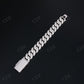 20.0mm square 3 row Sterling Silver Moissanite Cuban Chain