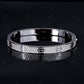 Cartier Bangle Moissanite Silver Bracelet