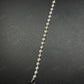 5mm 925 Silver Ball Moissanite Chain