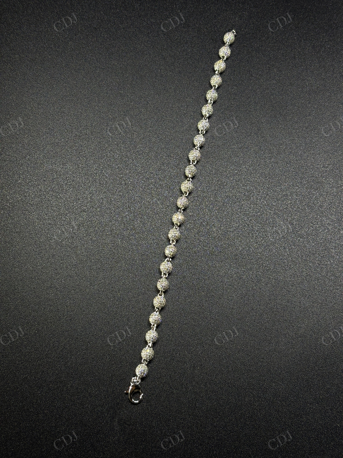 5mm 925 Silver Ball Moissanite Chain