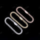 6mm Round Cut Sterling Silver Cuban Moissanite Chain