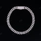 6mm Round Cut Sterling Silver Cuban Moissanite Chain