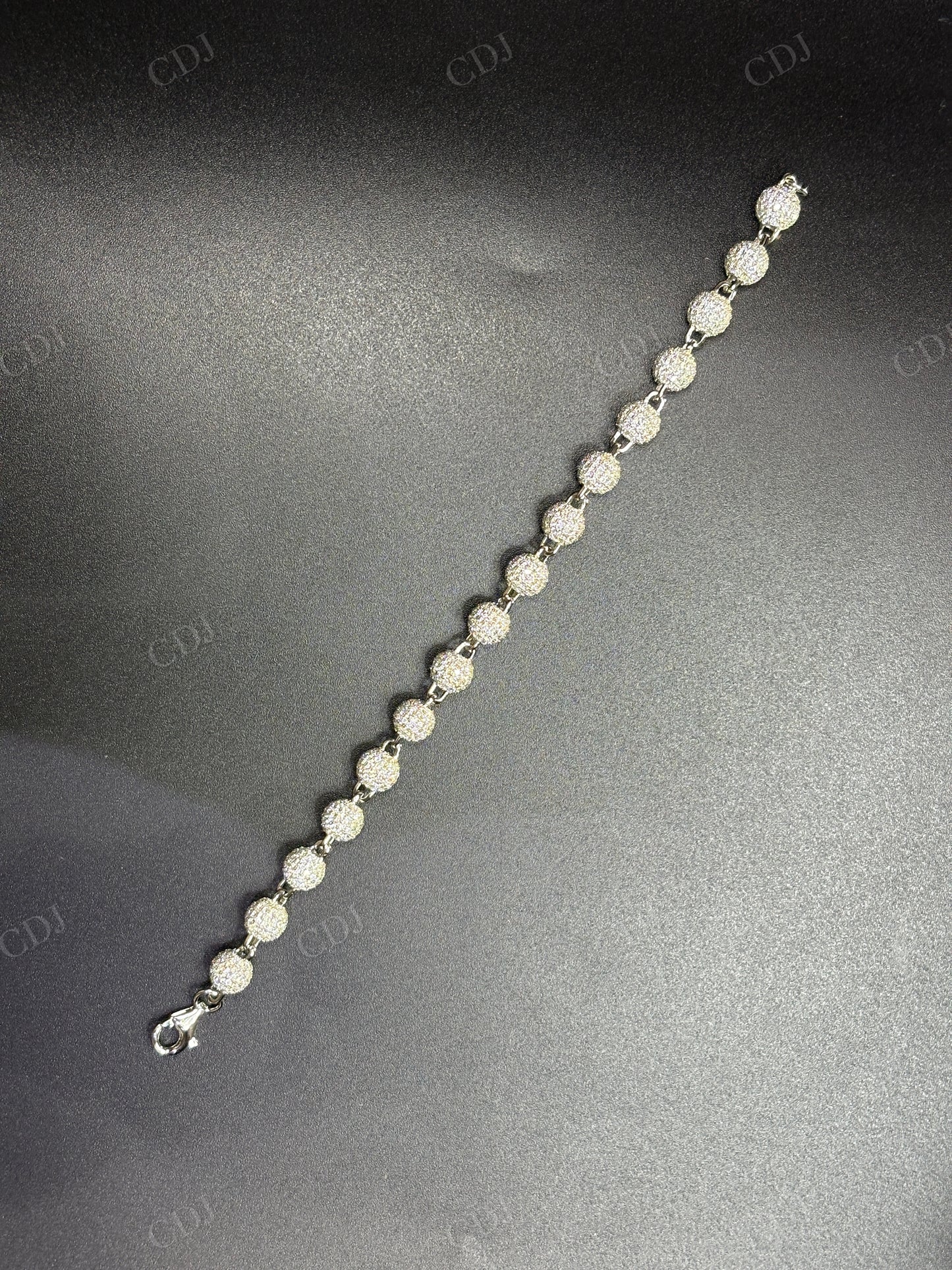 8mm 925 Sterling Silver Moissanite Ball Chain