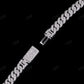 8.0mm Inverted Diamond 925 Silver Moissanite Chain