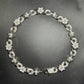 18mm Flower Cross Moissanite Sterling Silver Chain