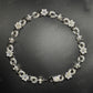 18mm Flower Cross Moissanite Sterling Silver Chain