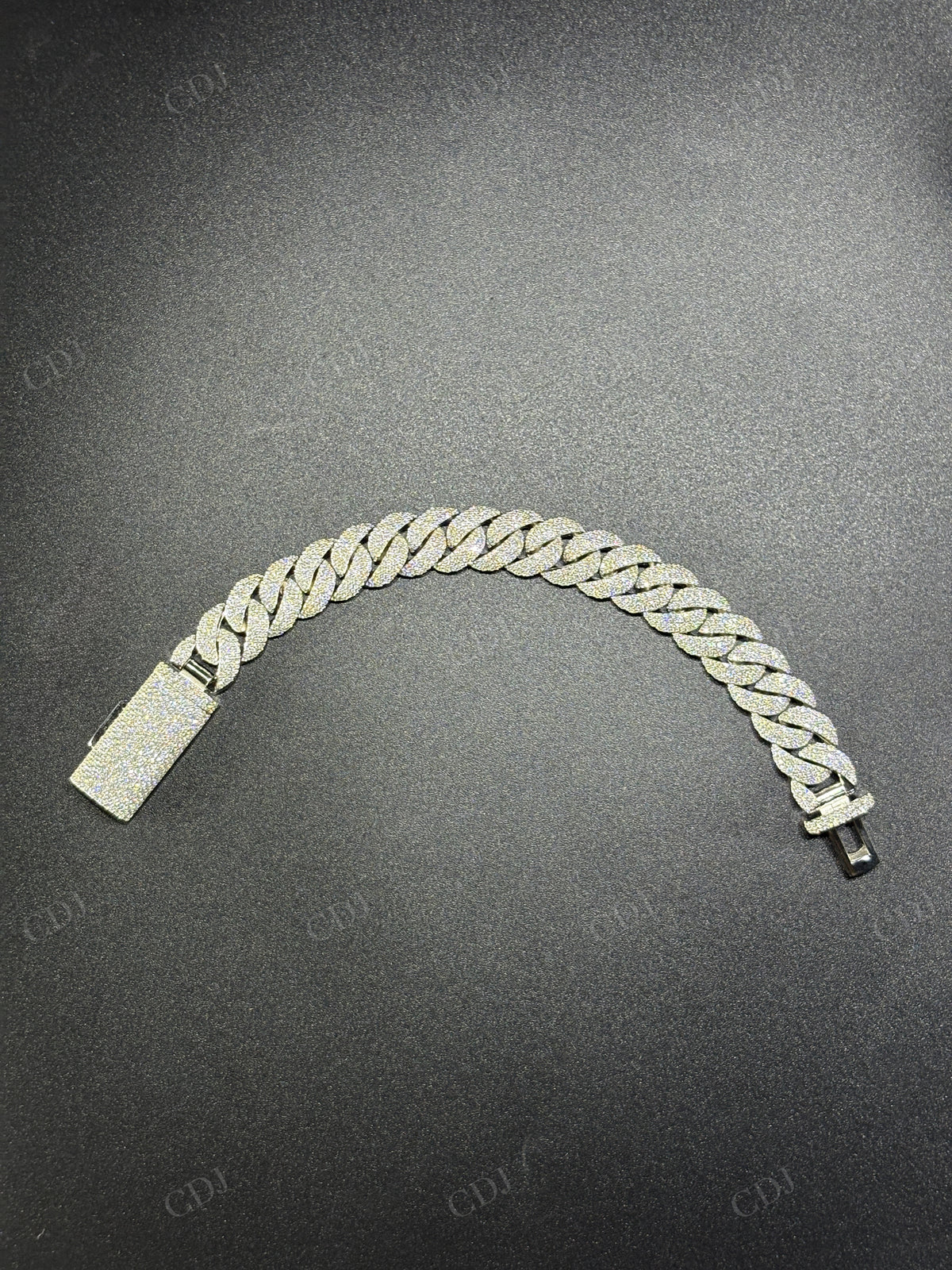 14mm 4 Row ARC 925 Sterling Silver Moissanite Chain