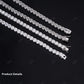 2mm Moissanite Silver Tennis Chain