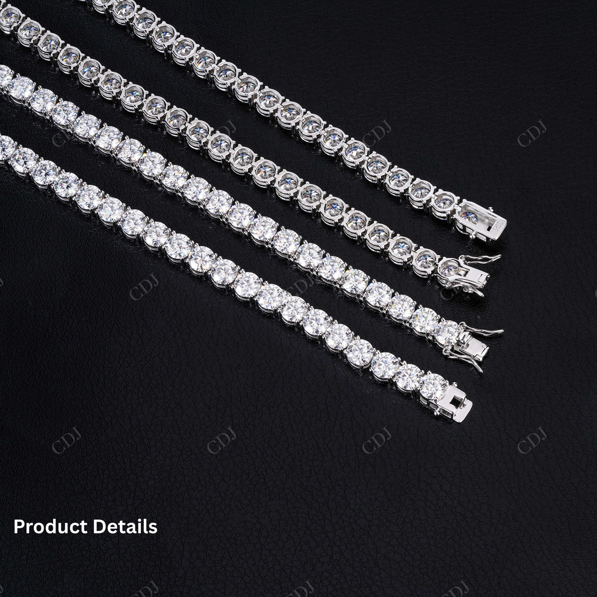 2mm Moissanite Silver Tennis Chain