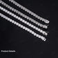 4mm Moissanite Silver Tennis Chain