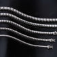 4mm Moissanite Silver Tennis Chain