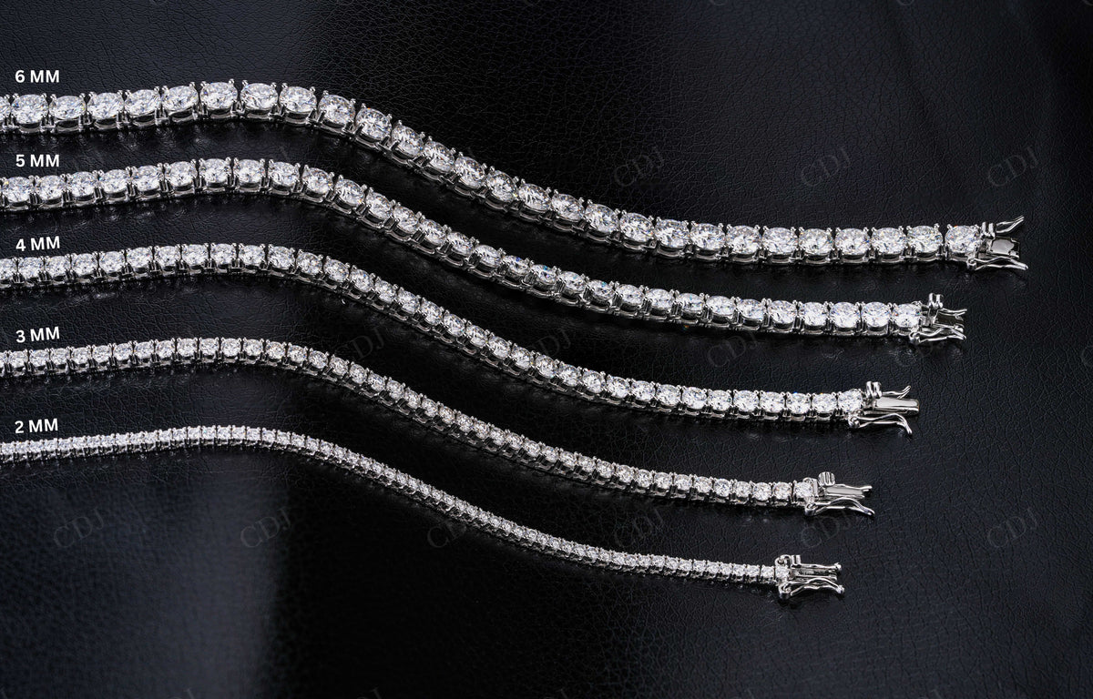 4mm Moissanite Silver Tennis Chain