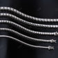 2mm Moissanite Silver Tennis Chain