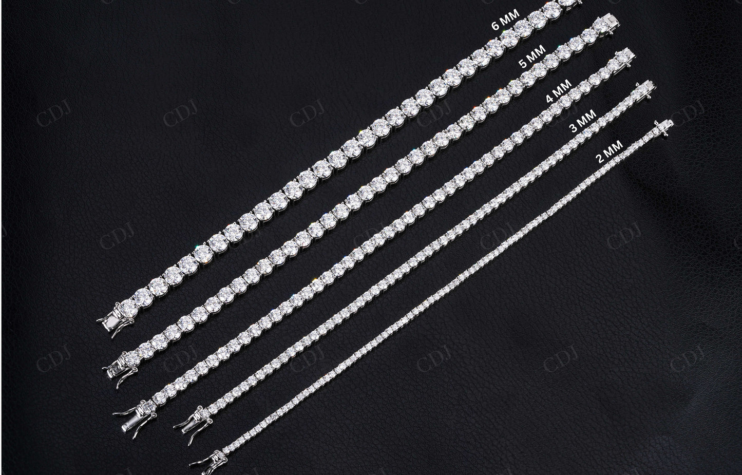 4mm Moissanite Silver Tennis Chain