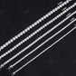 2mm Moissanite Silver Tennis Chain