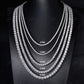 2mm Moissanite Silver Tennis Chain