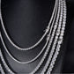 4mm Moissanite Silver Tennis Chain