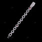 Red/Green Round 925 Sterling Silver Moissanite Bracelet