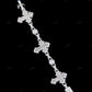 Cross Ball Moissanite Silver Bracelet