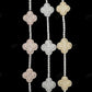 Clover Vancleef Moissanite Silver Bracelet