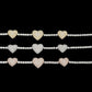 Heart Design Silver Moissanite Bracelet