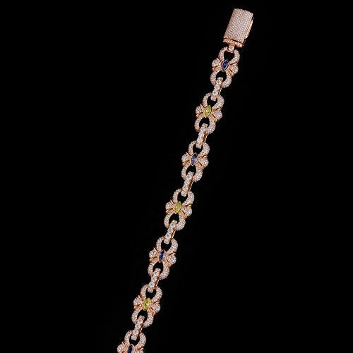 Horizontal Marquise Moissanite Diamond Bracelet