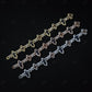 Big Small Marquise Moissanite Silver Bracelet