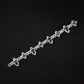 Big Small Marquise Moissanite Silver Bracelet