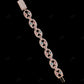 Big Small Pear Moissanite Silver Bracelet