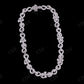16mm Horizontal Cross Baguette Moissanite Sterling Silver Chain