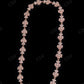 925 Silver Moissanite Gold Plated 15mm Floral Cross Chain