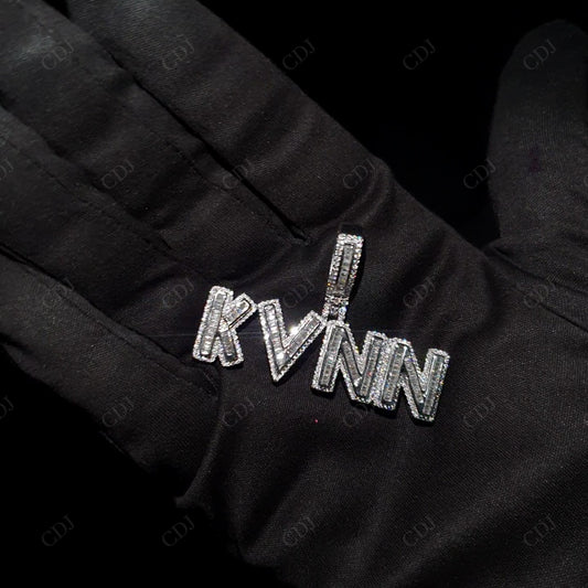 0.66" Sterling Silver Moissanite KVNN Pendant