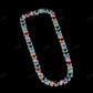 12mm Multi Stone 925 Sterling Silver Moissanite Chain